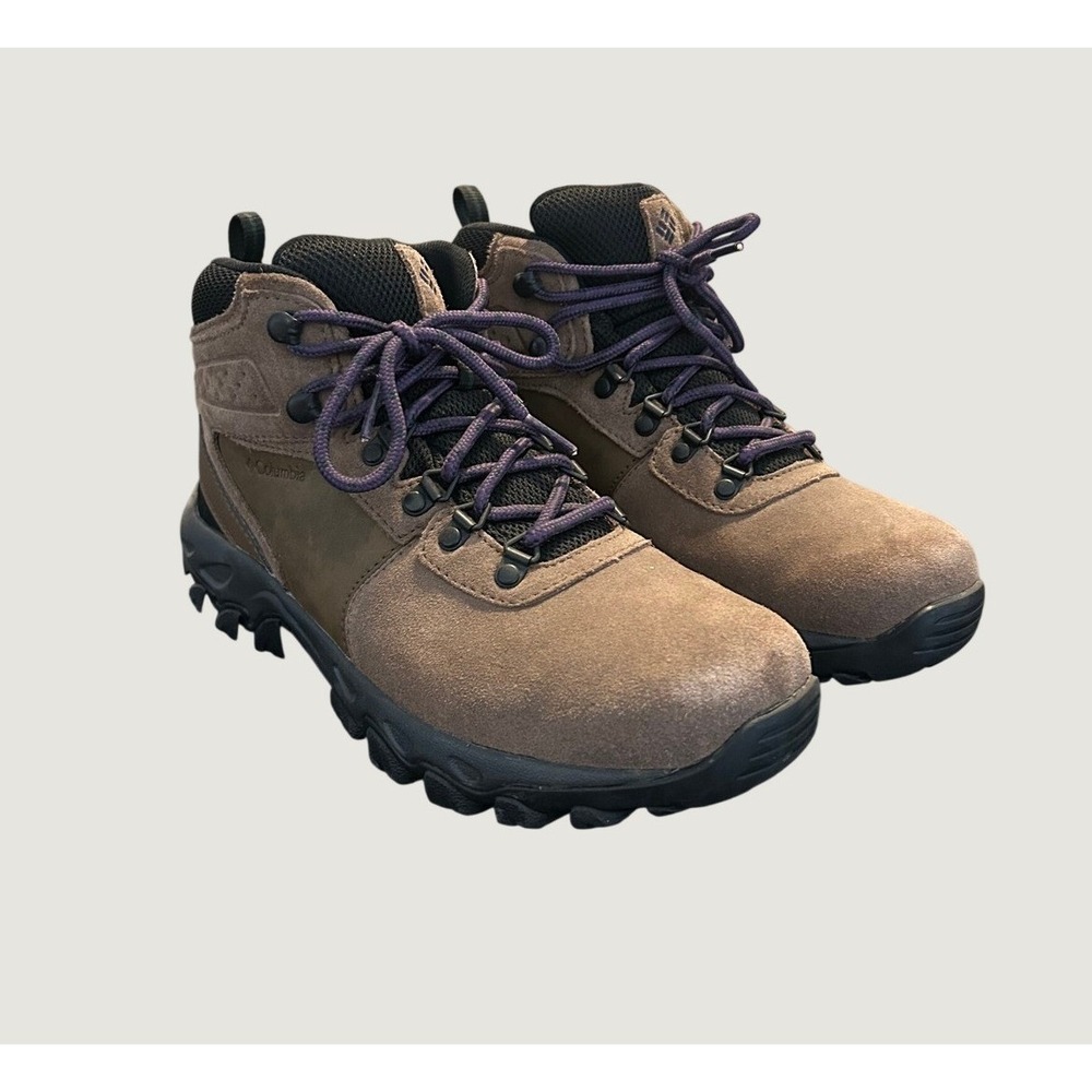 Columbia Newton Ridge Plus II Waterproof Hiking Boots Mens 8 Brown BM2812-202